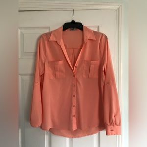 Charming Charlie Peach Blouse